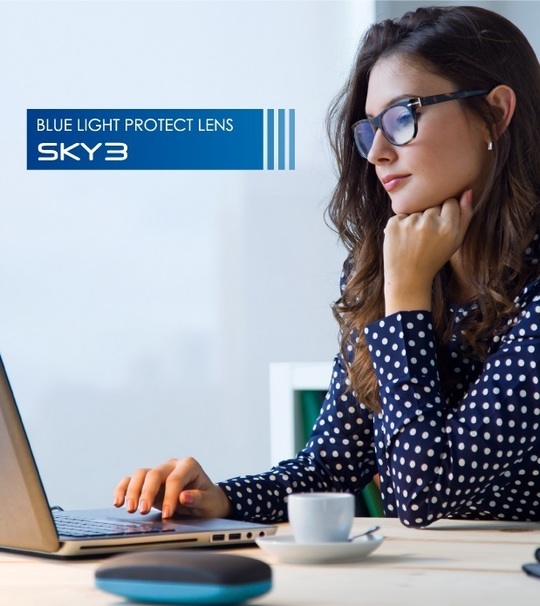 ブルーライトカットコート_SKY3（イトーレンズ）